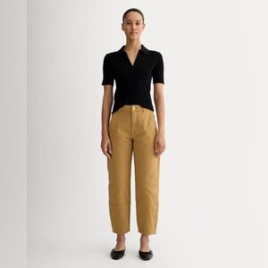 EVERLANE The Utility Barrel Pants Tan Size 00 NWT‎